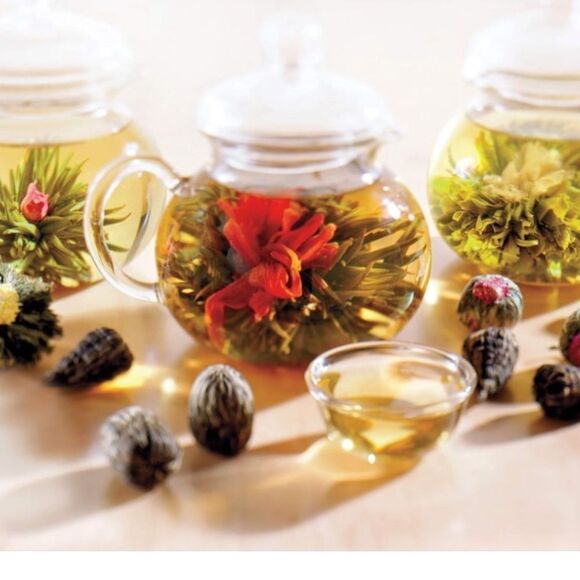 Numi Flowering 16 oz. Glass Clear Teapot with Storage Box Organic - Picture 3 of 15